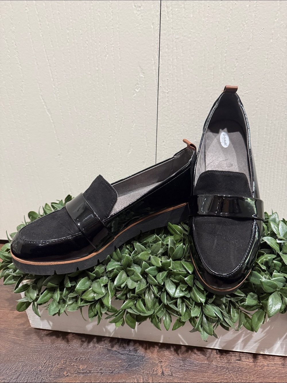 Dr. Scholl's Webster Slip On Loafers Black Smooth Size 7.5 NWOT